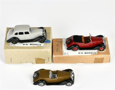 DG-Models, 3 MG Limousinen und Roadster