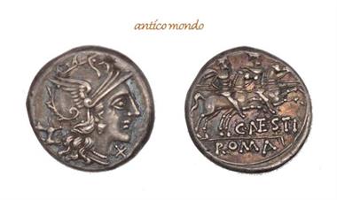 Römische Münzen, C. Antestius, AR-Denar 146 v. Chr.