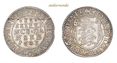 Dänemark , Christian IV., 1588-1648, 2 Skilling, 1603