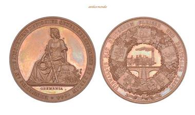 Brandenburg Preussen, Friedrich Wilhelm IV., 1840-1861, Bronzemedaille, 1844