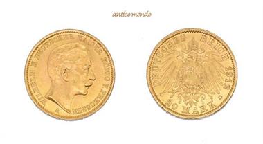 Kaiserreich Preussen , Wilhelm II., 1888-1918, 20 Mark, 1912 A