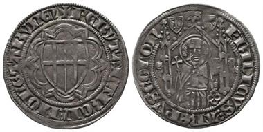 Köln, Friedrich von Saarwerden, 1371-1414, Weißpfennig, o.J. (um 1373), Deutz, Noss 176