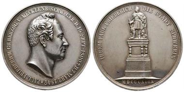 Mecklenburg, Schwerin, Friedrich Franz II.1842-1883, Silbermedaille , 1849
