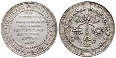 Sachsen, Johann Georg I., 1615-1656, Silbermedaille 1642, Dresden