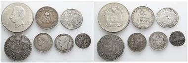 Lot von ausländischen Silbermünzen