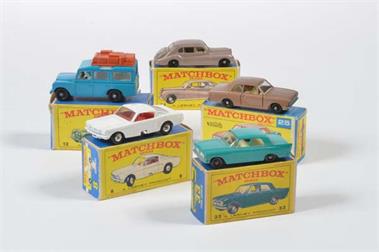 Matchbox, 5 Modellfahrzeuge Nr. 6,14,23,25,44