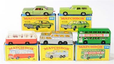 Matchbox, 5 Modellfahrzeuge