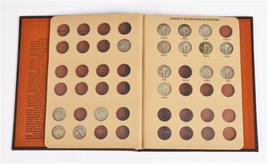 Vereinigte Staaten von Amerika, Sammlung von 16 "Liberty Standing Quarters" aus der Zeit von 1917-1930
