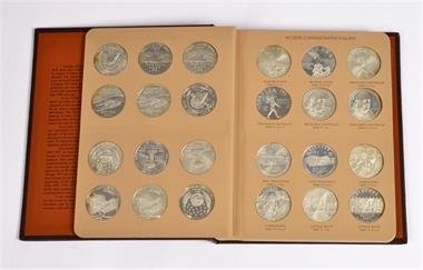 Vereinigte Staaten von Amerika, Sammlung von allen 46 "Modern Commemorative Silver Dollars" aus der Zeit von 2002-2013
