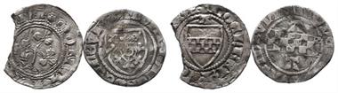 Mark, Adolf III. 1391-1393 und Engelbert III. 1347-1391, Pfennig, 2 Stück