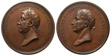 Großbritannien, George III. 1738-1820, Bronzemedaille o. J. (1816)