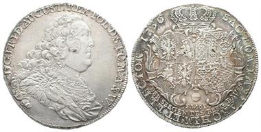 Sachsen, Friedrich August II. 1733-1763, König von Polen, Reichstaler 1756