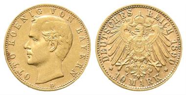 Bayern, Otto II. 1886-1913, 10 Mark 1890