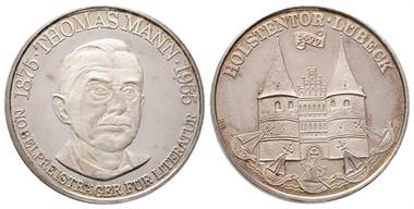Medaillen, Thomas Mann 1873-1955, Silbermedaille 1955