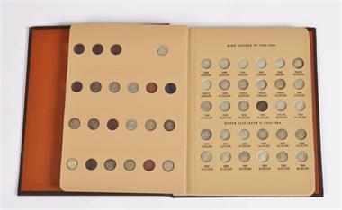 Australien, Sammlung von 43 Three Pence und 33 Six Pence Stücken aus der Zeit von 1910-1963