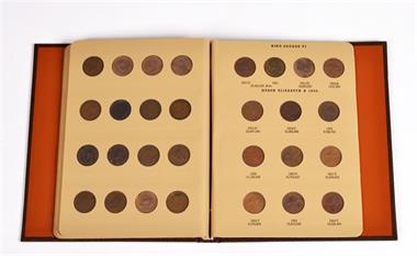 Australien, Sammlung von 52 Half Penny Stücken aus der Zeit von 1911-1964