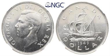 Kanada, George VI. 1936-1952, Dollar 1949