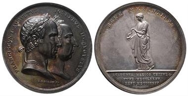 Römisch Deutsches Reich / Haus Habsburg, Franz I. 1804-1835, Silbermedaille 1824 (gestiftet 1832)