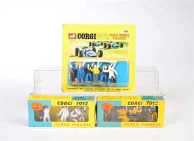 Corgi Toys, Figurenset Monteure, Silverstone Rennstreckenpersonal + Pressemitarbeiter