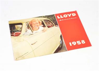 Verkaufsprospekt Lloyd 1, 1958