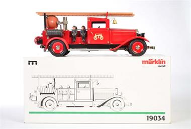Märklin, Feuerwehr mit Holzleitern + Pumpe