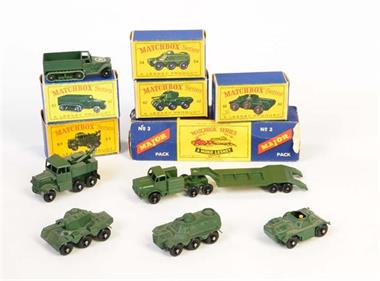Matchbox, 6 Militärfahrzeuge