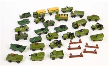 Matchbox, 26 Militärfahrzeuge