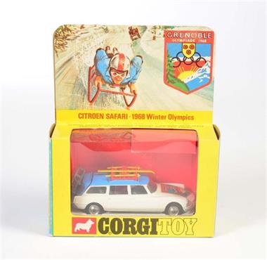 Corgi Toys, Citroen ID 19 Grenoble (499), blau/weiß