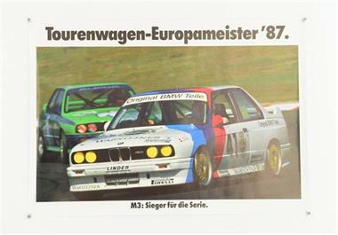 BMW, 4  Plakate Sport + Rennwagen 80er Jahre