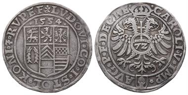 Stolberg Königstein, Ludwig II. 1544-1574, Reichsguldiner (72 Kreuzer) 1554