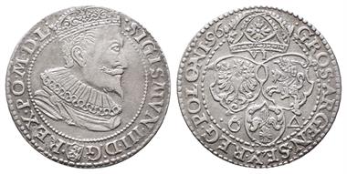Polen, Sigismund III. 1587-1632, 6 Groschen 1596