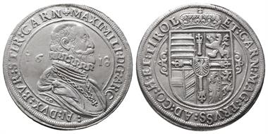 Römisch Deutsches Reich / Haus Habsburg, Maximilian 1612-1618, Reichstaler 1618