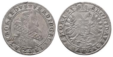 Römisch Deutsches Reich / Haus Habsburg, Ferdinand II. 1592-1618-1637, Kipper 24 Kreuzer 1623