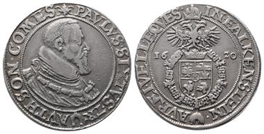 Römisch Deutsches Reich / Haus Habsburg, Trautson, Paul Sixtus von Falkenstein 1598-1621, Reichstaler 1620