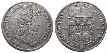 Brandenburg Preussen, Friedrich III. 1688-1701, 2/3 Taler 1692