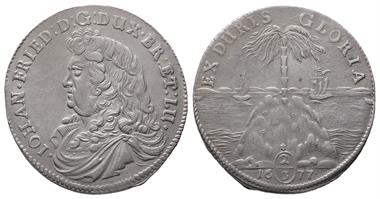 Braunschweig Calenberg Hannover, Johann Friedrich 1665-1679, 2/3 Taler 1677
