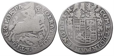 Mansfeld Artern, Volrat VI., Wolfgang III. und Johann Georg II. 1620-1627, Reichstaler 1626