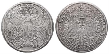 Nürnberg, Stadt, Guldentaler (60 Kreuzer) 1614