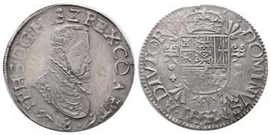 Belgien Artois, Philipp II. 1555-1598, Philippstaler (Ecu) 1589
