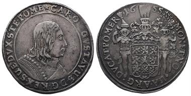 Pommern, unter Schweden, Karl X. Gustav 1654-1660, Reichstaler 1655