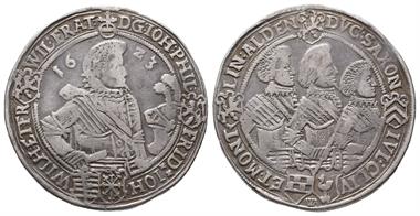 Sachsen Altenburg, Johann Philipp, Friedrich, Johann Wilhelm und Friedrich Wilhelm II. 1603-1625, Reichstaler 1623