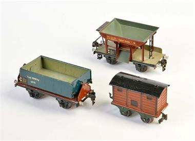 Märklin, Kippwagen, Schotterwagen + Güterwagen
