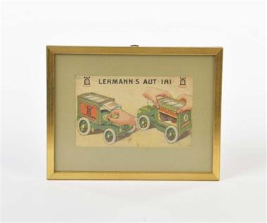 Lehmann, Deckel des Originalkartons AUT IHI