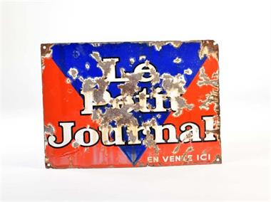 Emailleschild "Le Petit Journal"