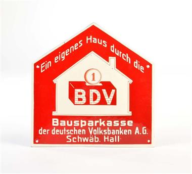 Türschild "BDV Bausparkasse"