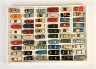 Wiking, 60 Modellautos (meist Käfer + Cabriolets)