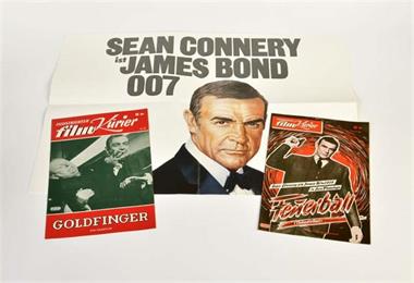 James Bond, 2x Filmprogramm + 1 Plakat