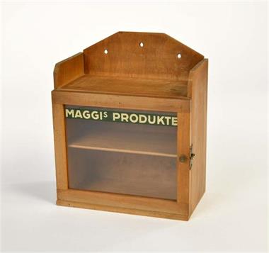 Glasvitrine "Maggi's Produkte"