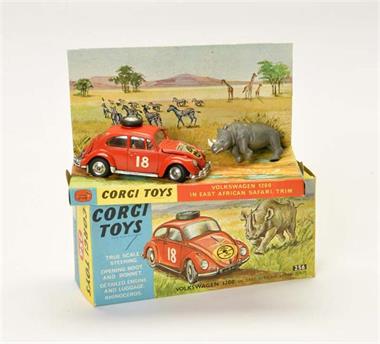 Corgi Toys, VW Käfer 1200 auf Ost Afrika Safari