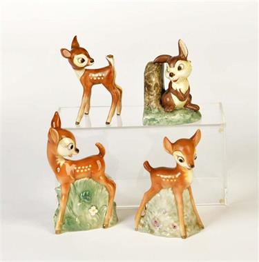 Goebel, 4 Bambi Figuren